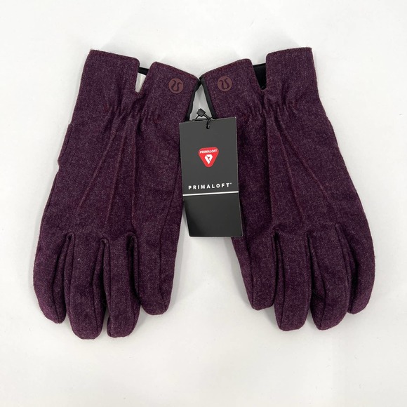 LULULEMON City Keeper Gloves Mens Unisex Purple Primaloft Tech Friendly NWT - Picture 3 of 7